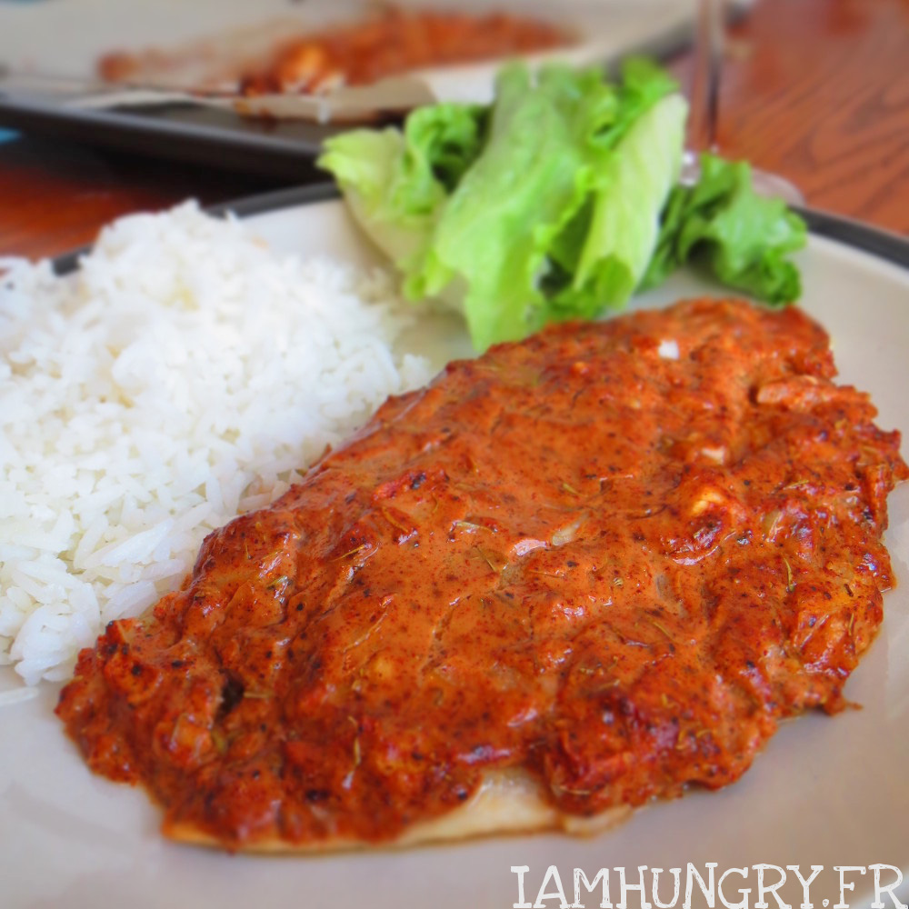 Plat de rue épicé à base de piment rouge